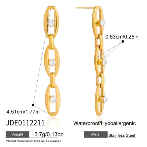 Boucles d’oreilles en acier – E0112211
