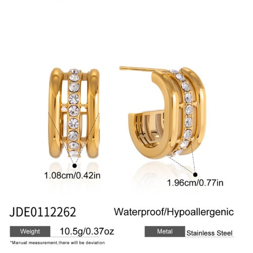 Boucles d’oreilles en acier – E0112262