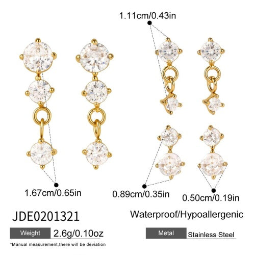 Boucles d’oreilles en acier – E0201321