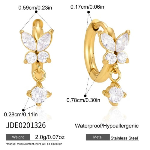 Boucles d’oreilles en acier – E0201326