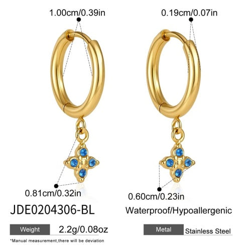 Boucles d’oreilles en acier – E0204306-BL