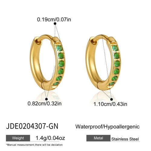 Boucles d’oreilles en acier – E0204307-GN