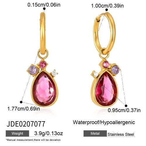 BOUCLES D’OREILLES ACIER REF E0207077