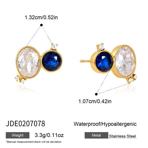 BOUCLES D’OREILLES ACIER REF E0207078