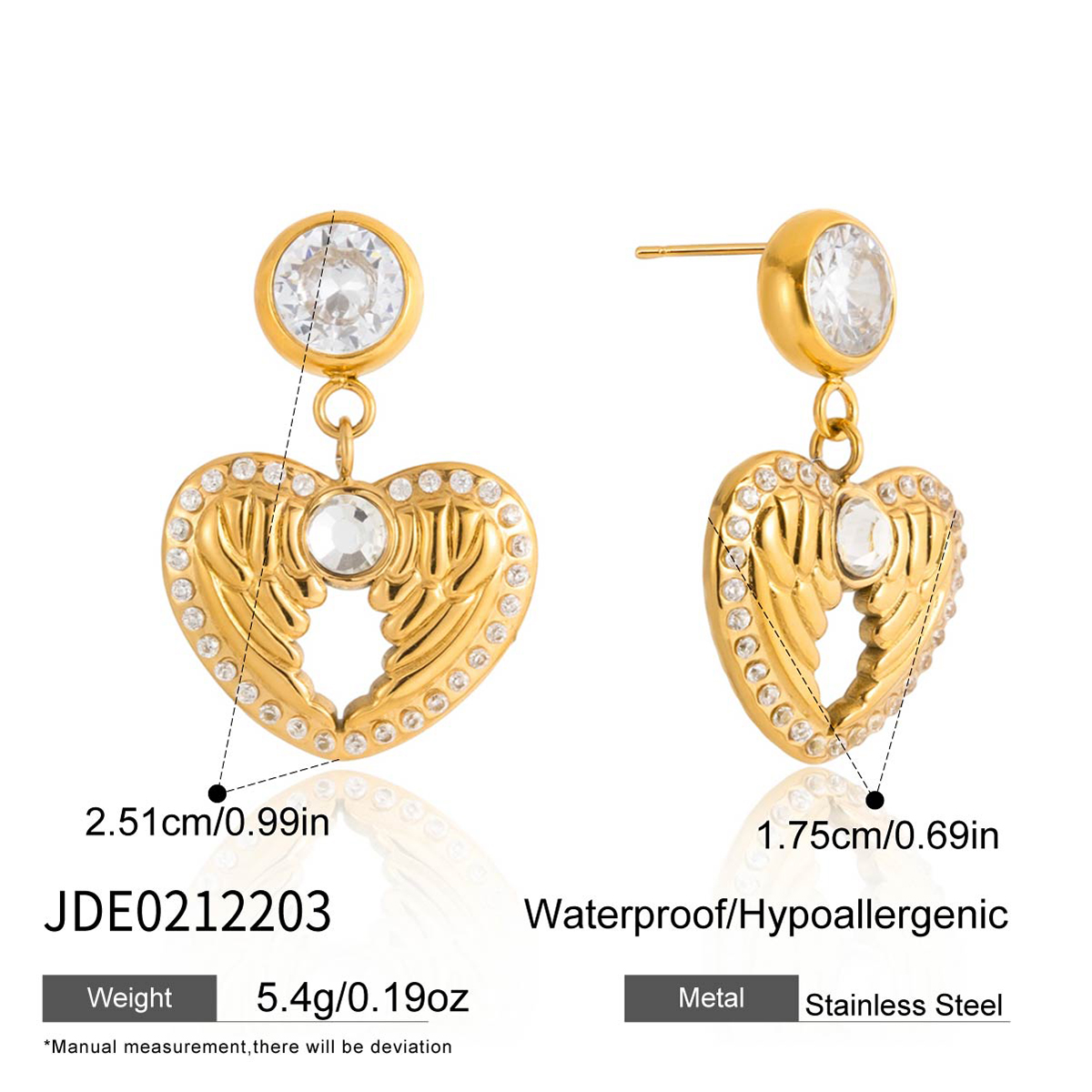 Boucles d’oreilles en acier – E0212203