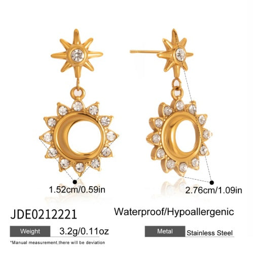 Boucles d’oreilles en acier – E0212221