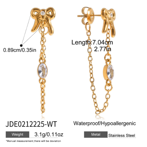 Boucles d’oreilles en acier – E0212225-WT