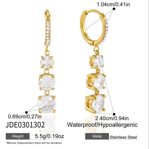 Boucles d’oreilles en acier – E0301302