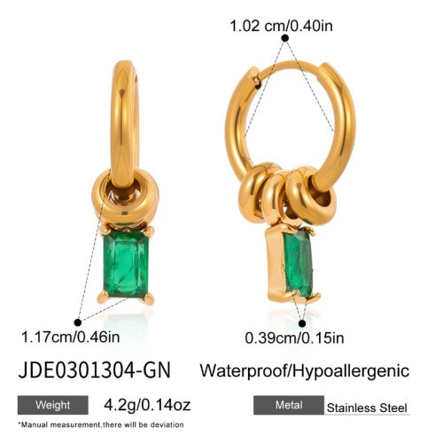 Boucles d’oreilles en acier – E0301304-GN
