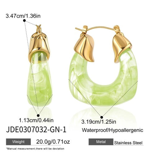 Boucles d’oreilles en acier – E0307032-GN-1