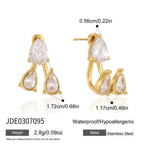 BOUCLES D’OREILLES ACIER REF E0307095