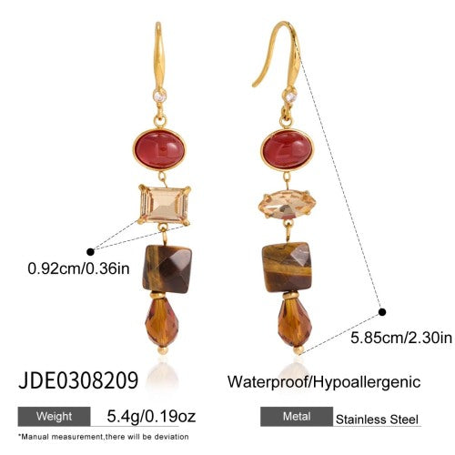 BOUCLES D’OREILLES ACIER REF E0308209