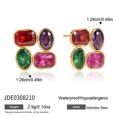 BOUCLES D’OREILLES ACIER REF E0308210