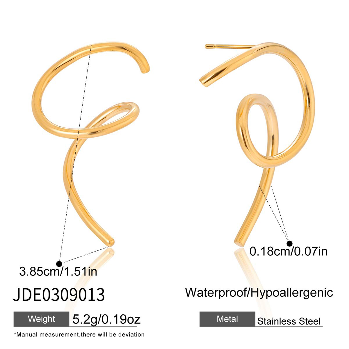 Boucles d’oreilles en acier – E0309013