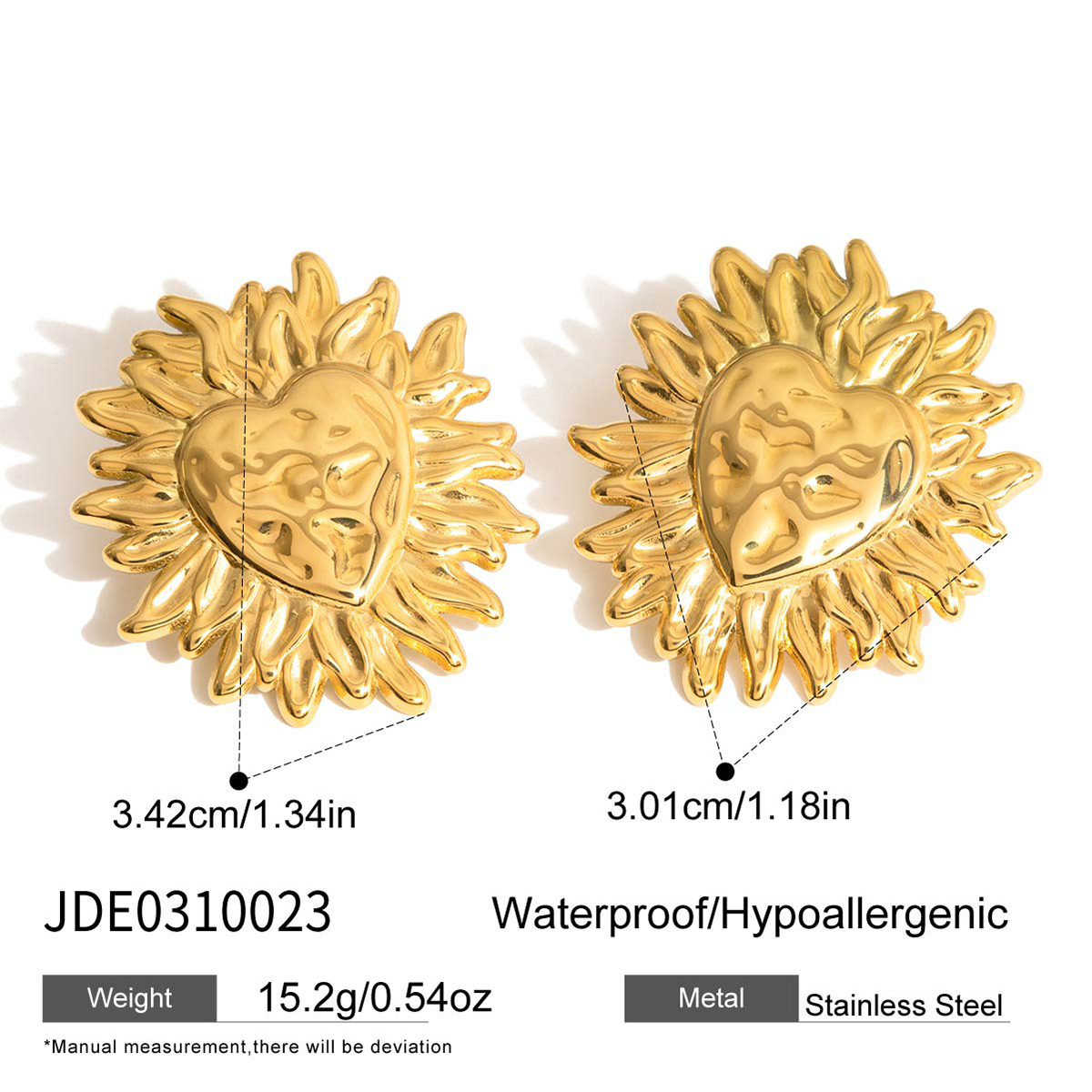 Boucles d’oreilles en acier – E0310023