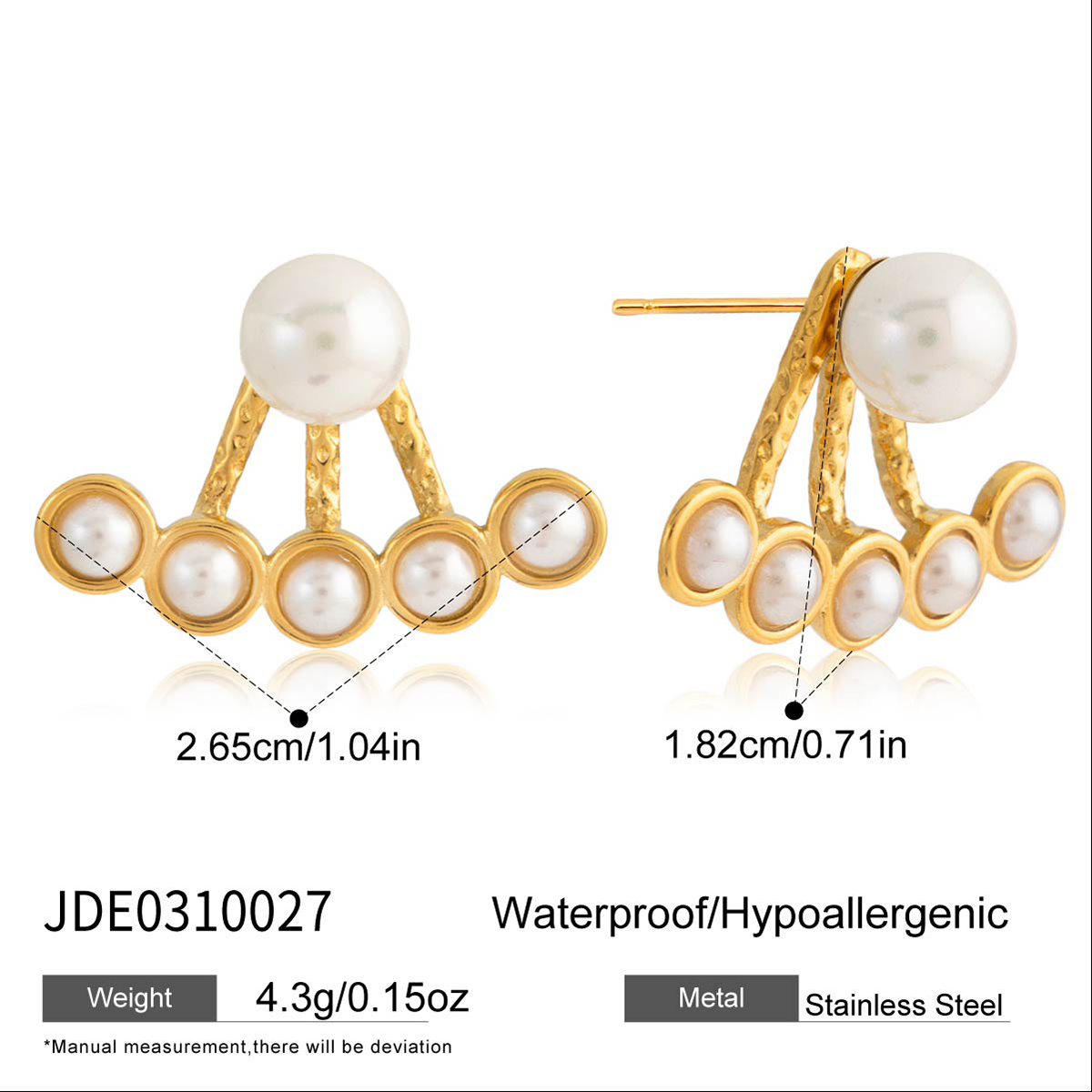 Boucles d’oreilles en acier – E0310027