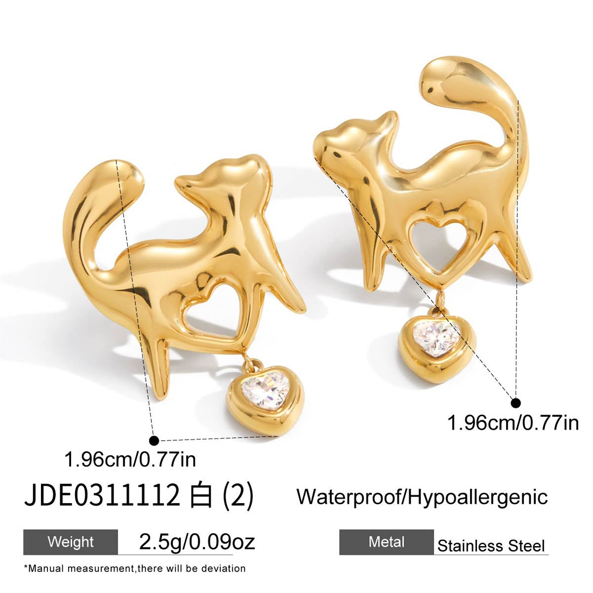 Boucles d’oreilles en acier – E0311112