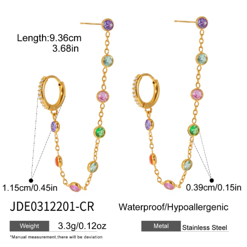 Boucles d’oreilles en acier – E0312201-CR