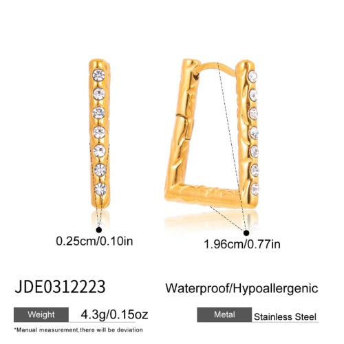 Boucles d’oreilles en acier – E0312223