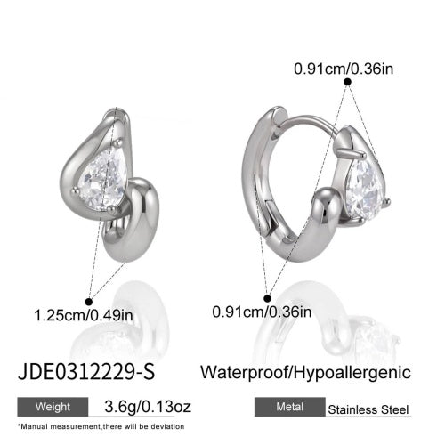 Boucles d’oreilles en acier – E0312229-S