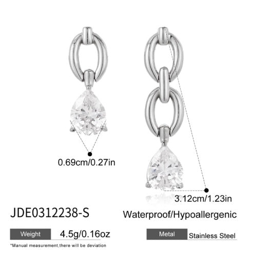 Boucles d’oreilles en acier – E0312238-S