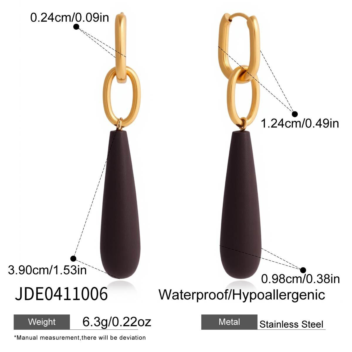 Boucles d’oreilles en acier – E0411006