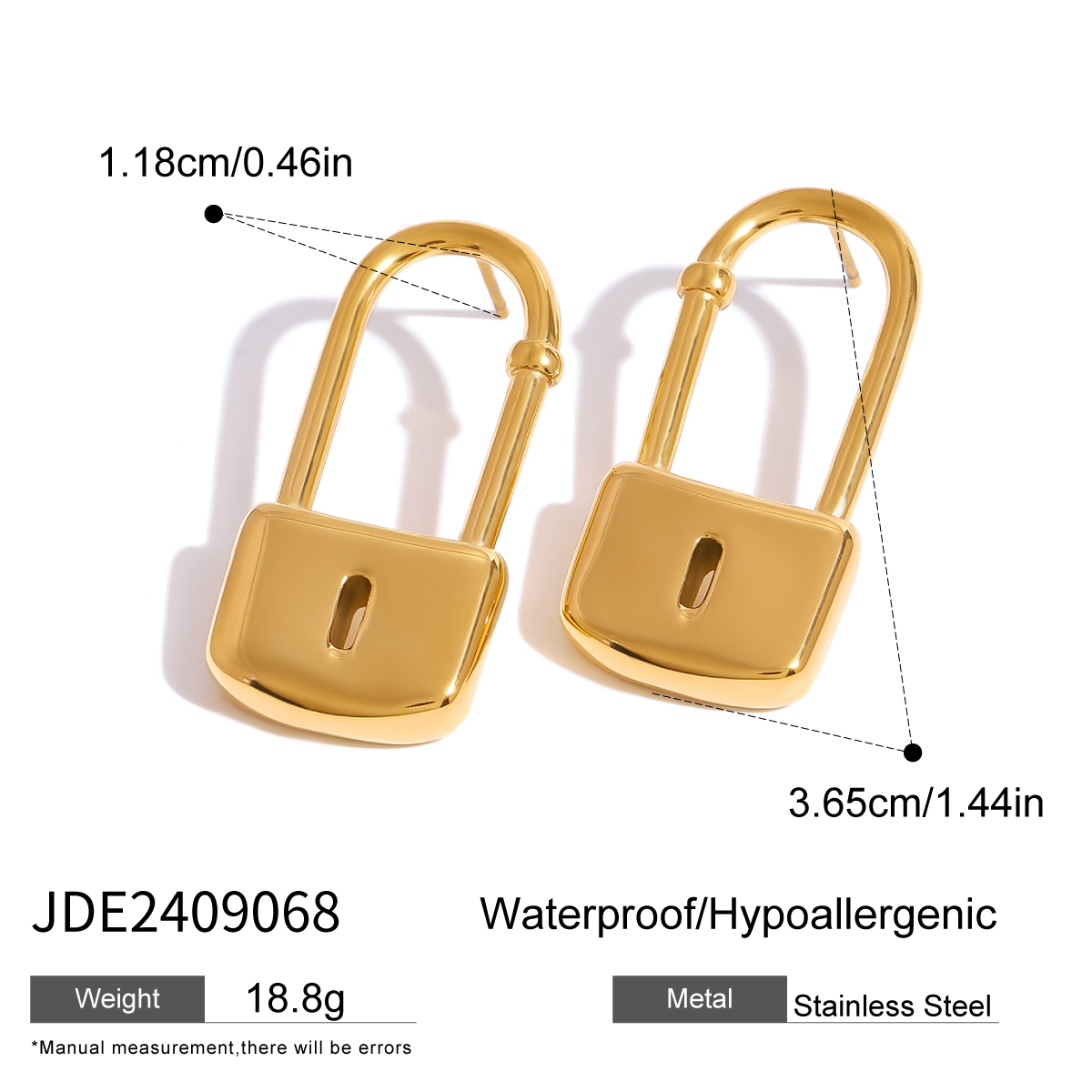 Boucles d’oreilles en acier – E2409068