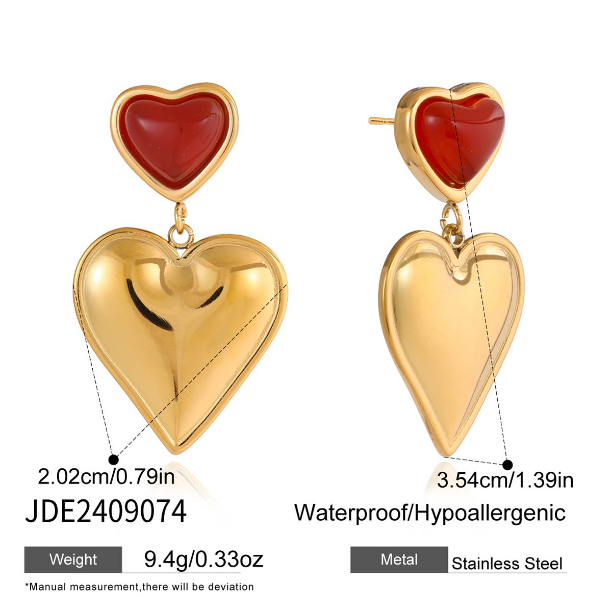 Boucles d’oreilles en acier – E2409074