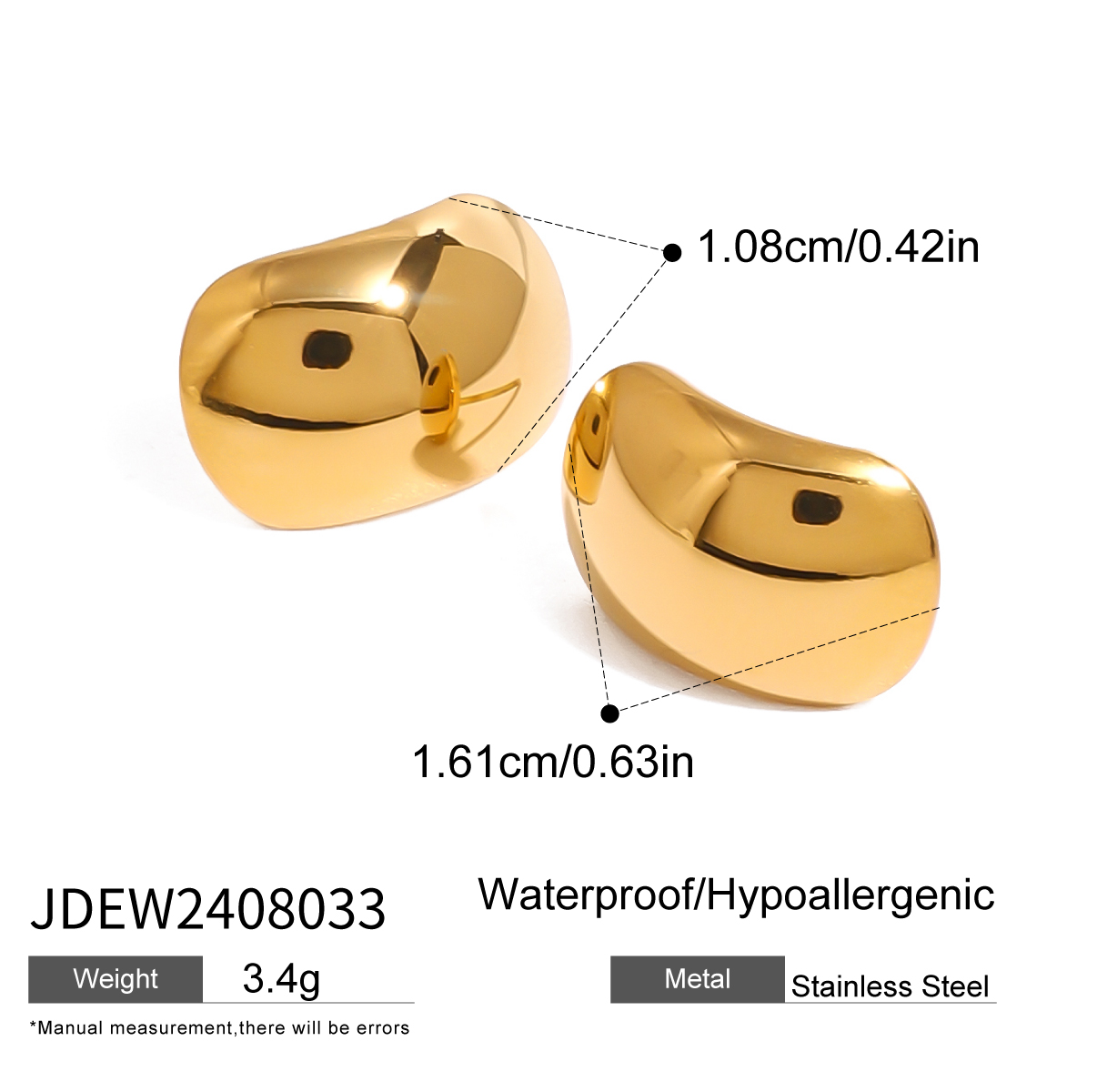 Boucles d’oreilles en acier – EW2408033