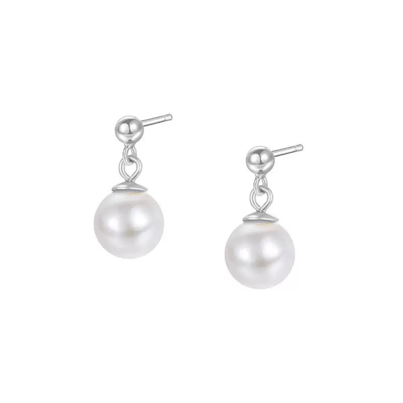 BOUCLES D’OREILLES AGT RH PERLE SYNTH