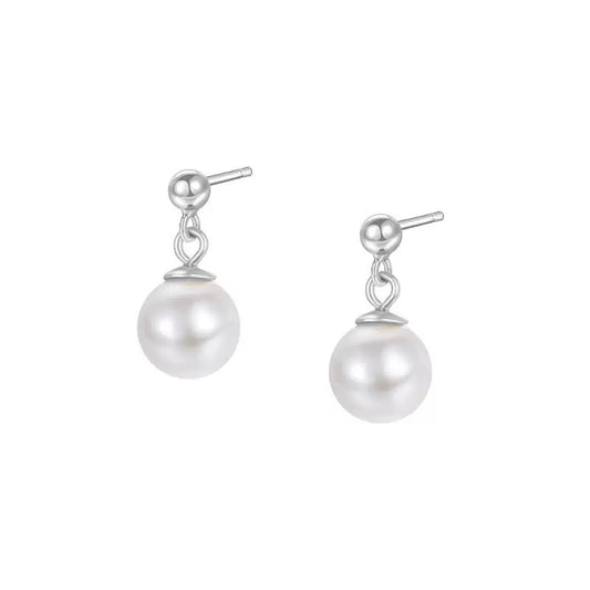 BOUCLES D’OREILLES AGT RH PERLE SYNTH