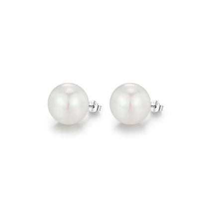 Boucles Perles synthétiques Argent rhodié - Blanches & Grises - 5 à 14mm