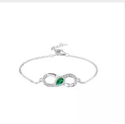 Bracelet argent rh,  oz