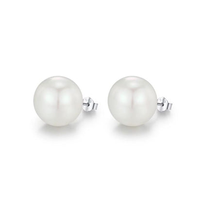 Boucles Perles synthétiques Argent rhodié - Blanches & Grises - 5 à 14mm