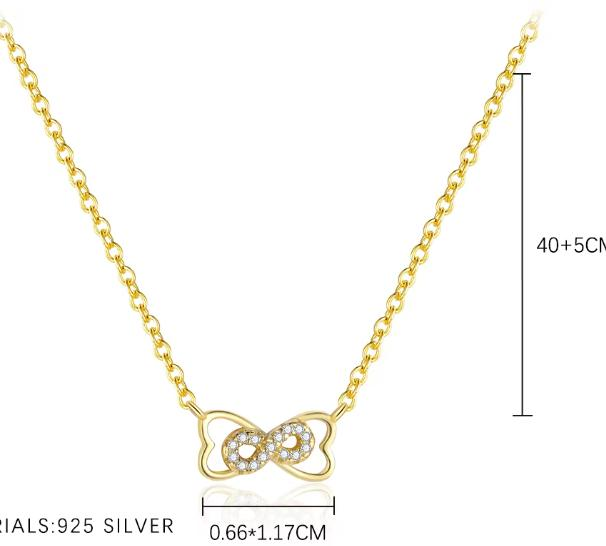 Collier argent rh,  oz