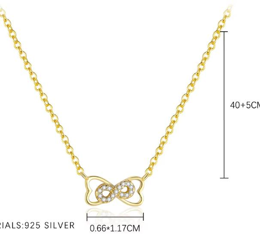 Collier argent rh,  oz