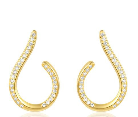 Boucles d'oreilles argent rh, BO OZ