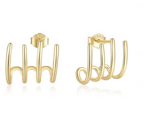 Boucles d'oreilles argent rh, BO