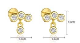 Boucles d'oreilles argent  oz