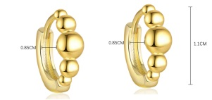 Boucles d'oreilles argent rh, BO RH