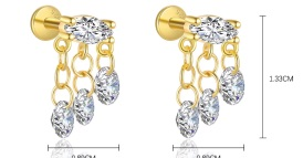 Boucles d'oreilles argent  oz