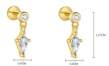 Boucles d'oreilles argent  oz