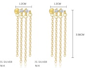 Boucles d'oreilles argent  oz