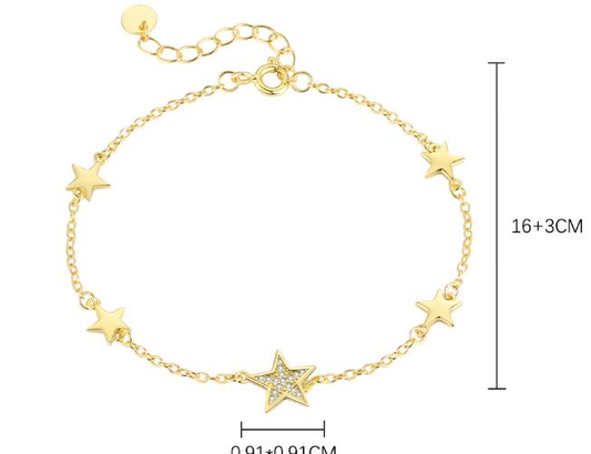 Bracelet argent rh,  oz