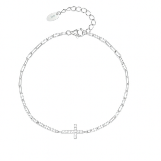 Bracelet argent rh,  oz