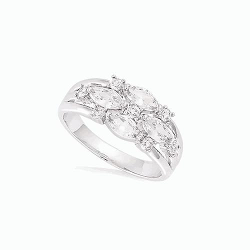 Bague argent rh — 11EC0340CZ