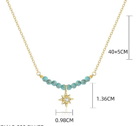 Collier argent rh,  oz