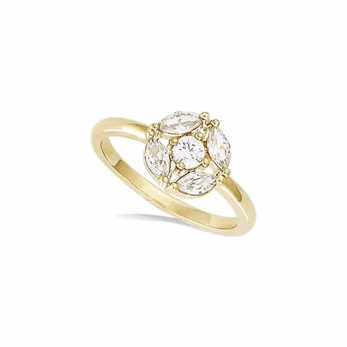 Bague Plaqué Or  – 12EC0060CZ