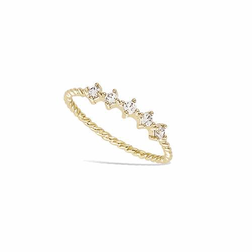 Bague Plaqué Or  – 12EC0200CZ