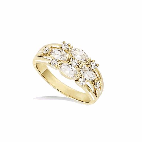 Bague Plaqué Or  – 12EC0340CZ